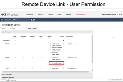 Remote Device Link-User Permission