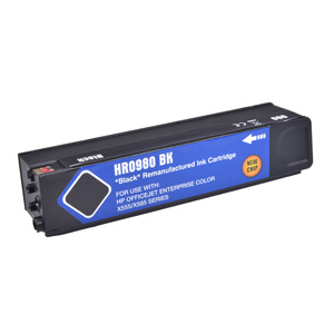 Hewlett Packard Black Inkjet Cartridge Equivalent to HP 980, Remanufactured, 10,000 Yield, Packaged for use in Hewlett Packard