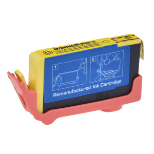 Hewlett Packard Yellow Inkjet Cartridge Equivalent to HP 903XL, Remanufactured, 825 Yield, Packaged for use in Hewlett Packard