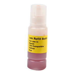 Epson Yellow Ink Bottle Equivalent to 104, New Build, 7,600 Yield, Packaged for use in Epson