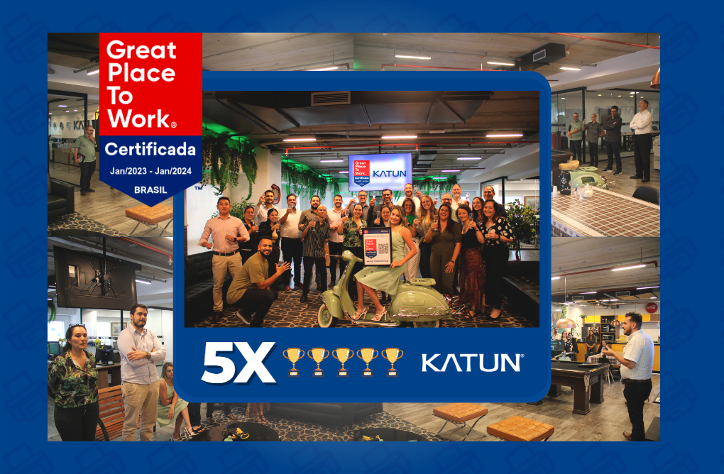 A KATUN Brasil, quinto ano consecutivo, obtém a certificação GREAT PLACE TO WORK