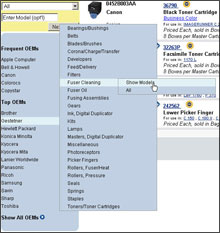Flyout Search Screenshot