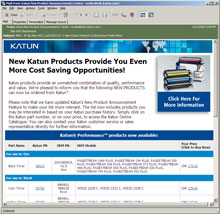 New Product Announcements Screenshot